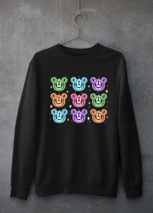 Multi-Pumpkin Black Sweatshirt