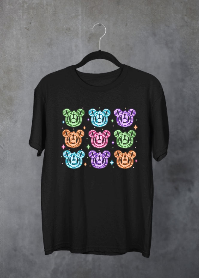 Multi-Pumpkin Black T-Shirt