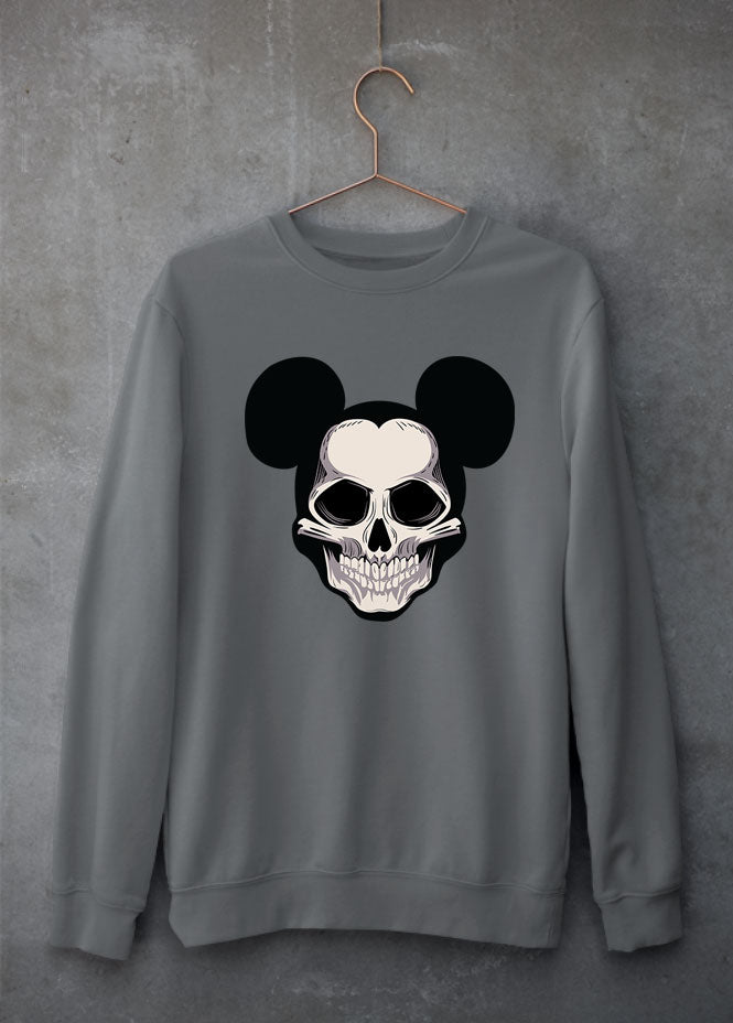 Mickey Skull Grey Sweatshirt