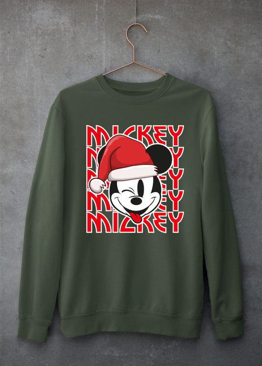 Mickey Christmas Green Sweatshirt