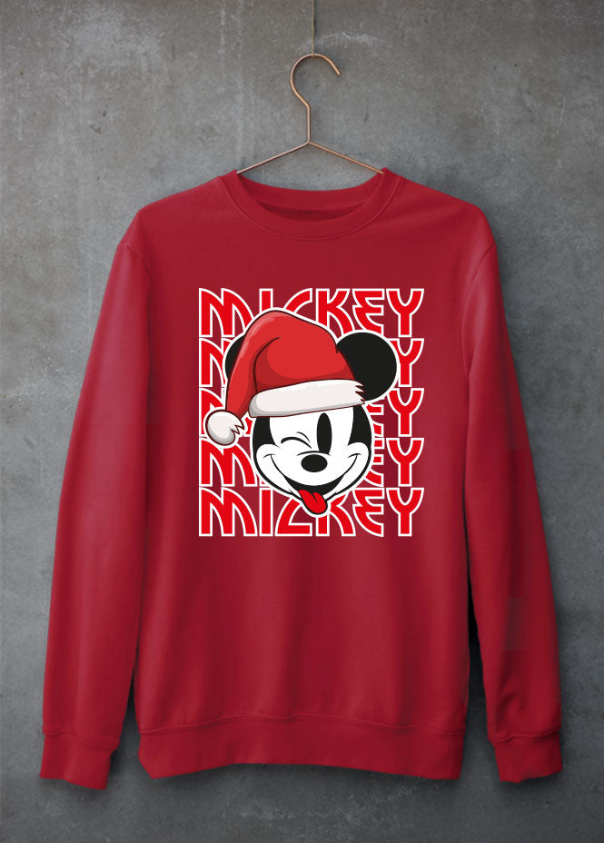 Mickey Christmas Red Sweatshirt