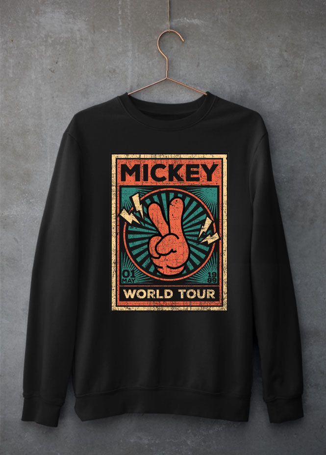 Mickey Tour Black Sweatshirt