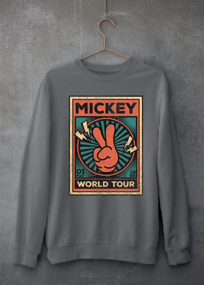 Mickey Tour Grey Sweatshirt