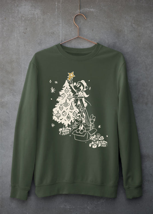 Mickey's Tree Green Sweatshirt