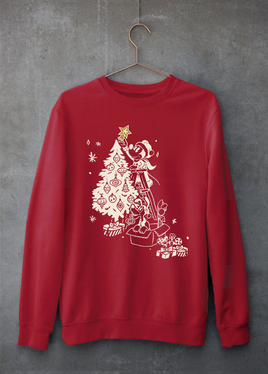 Mickey's Tree Red Sweatshirt