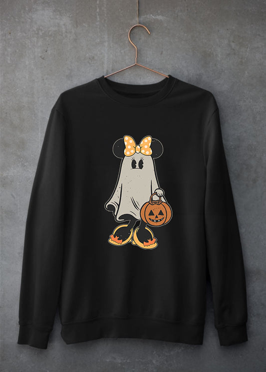 Minnie Ghost Black Sweatshirt