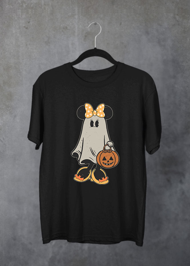 Minnie Ghost Black T-shirt