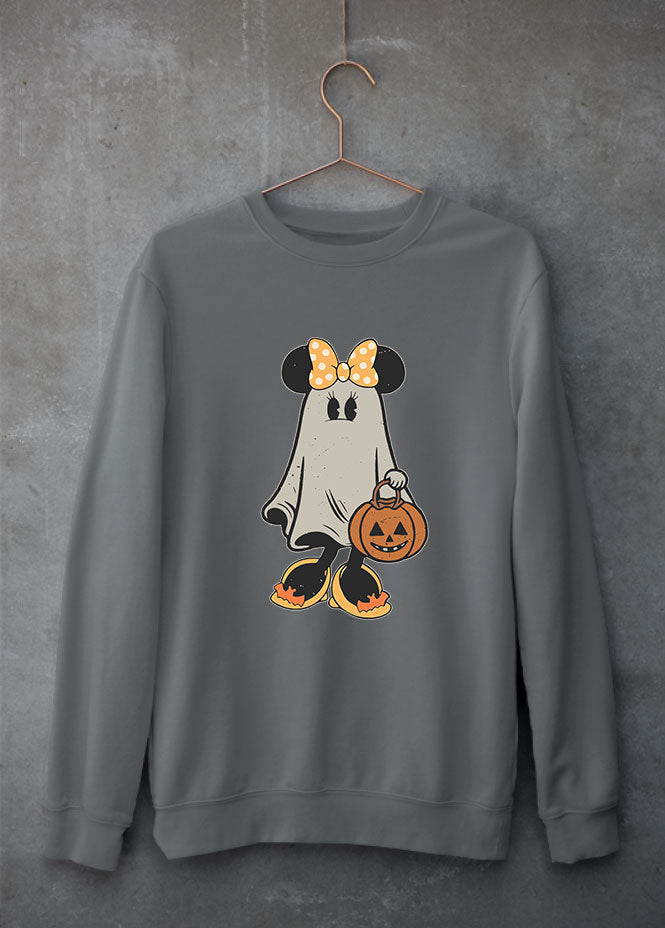 Minnie Ghost Grey Sweatshirt