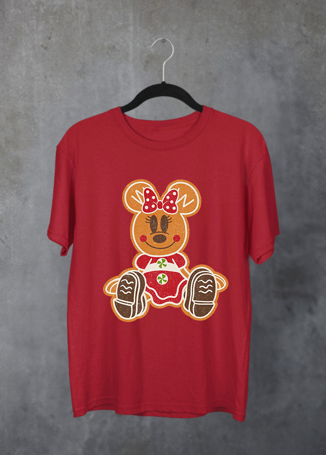 Gingerbread Minnie Red T-Shirt