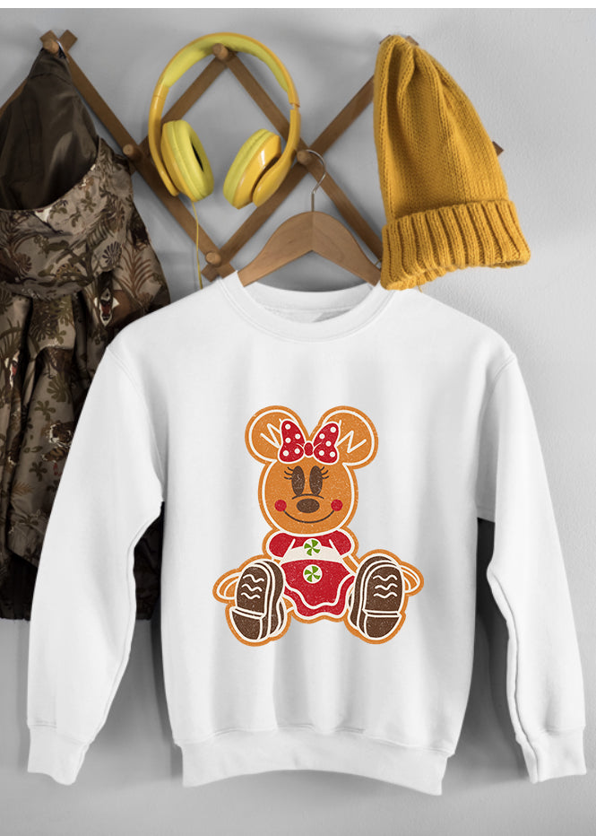 Minnie Gingerbread White Children's Tee