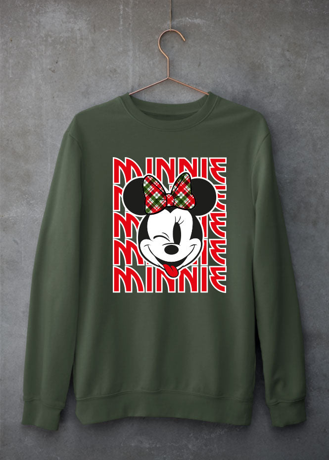 Minnie Christmas Green Sweatshirt