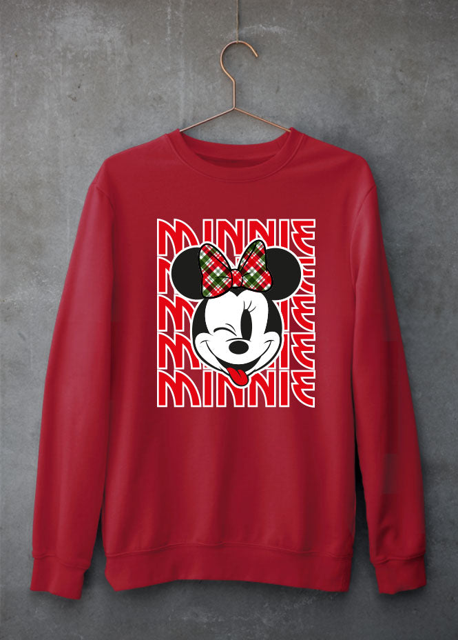 Minnie Christmas Red Sweatshirt