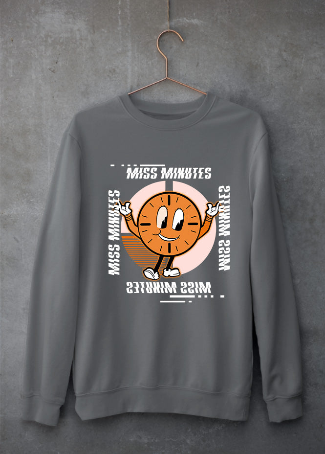 Miss Minutes Grey Sweatshirt