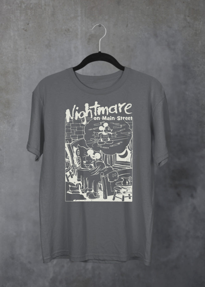 Nightmare on Main Street Grey T-Shirt