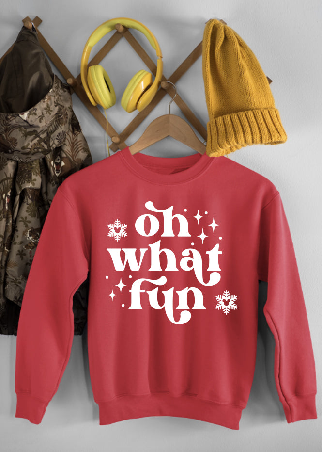 Oh What Fun Ruby Children's Sweatshirt