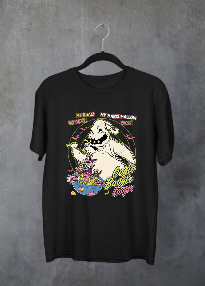 Oogie Boogie Loops Black T-Shirt