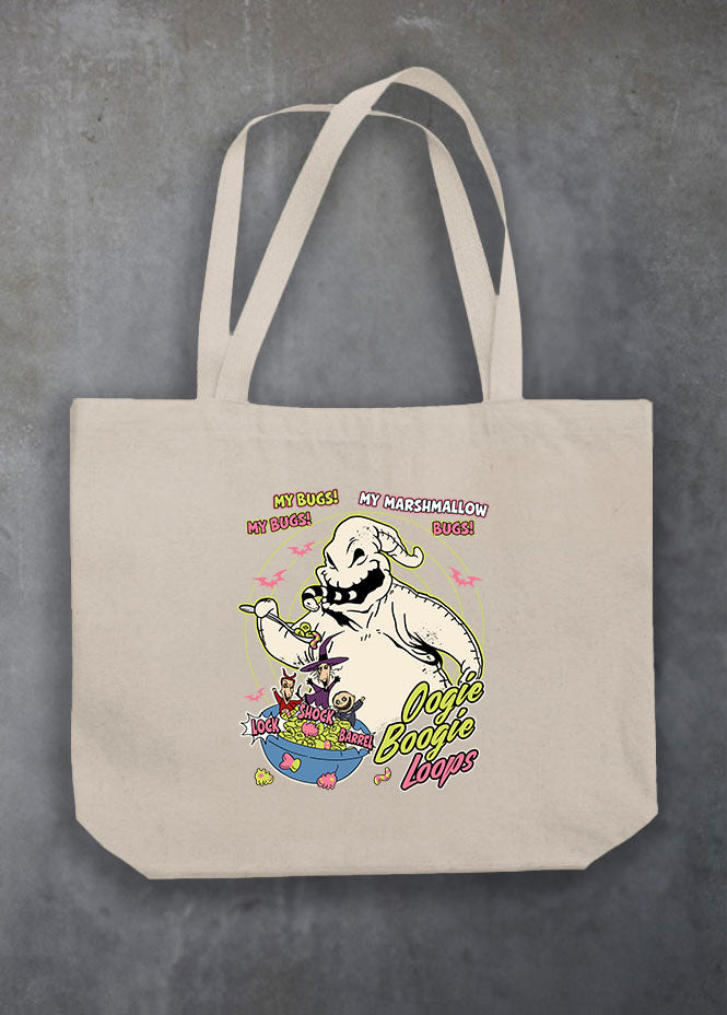 Oogie Boogie Loops Natural Tote Bag