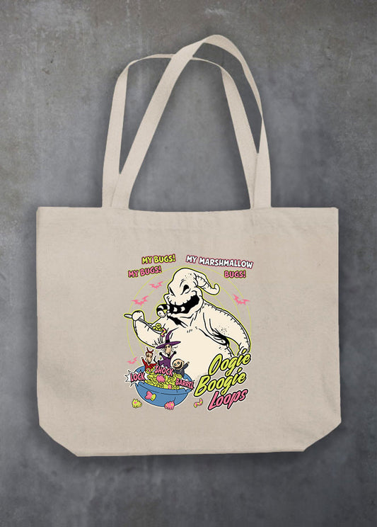 Oogie Boogie Loops Natural Tote Bag