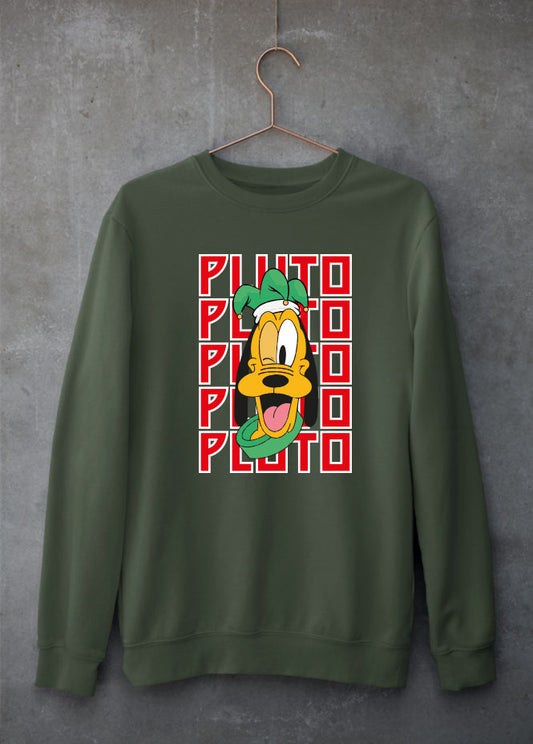 Pluto Christmas Green Sweatshirt