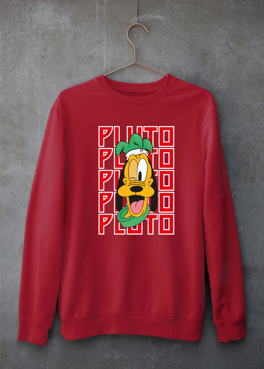 Pluto Christmas Red Sweatshirt