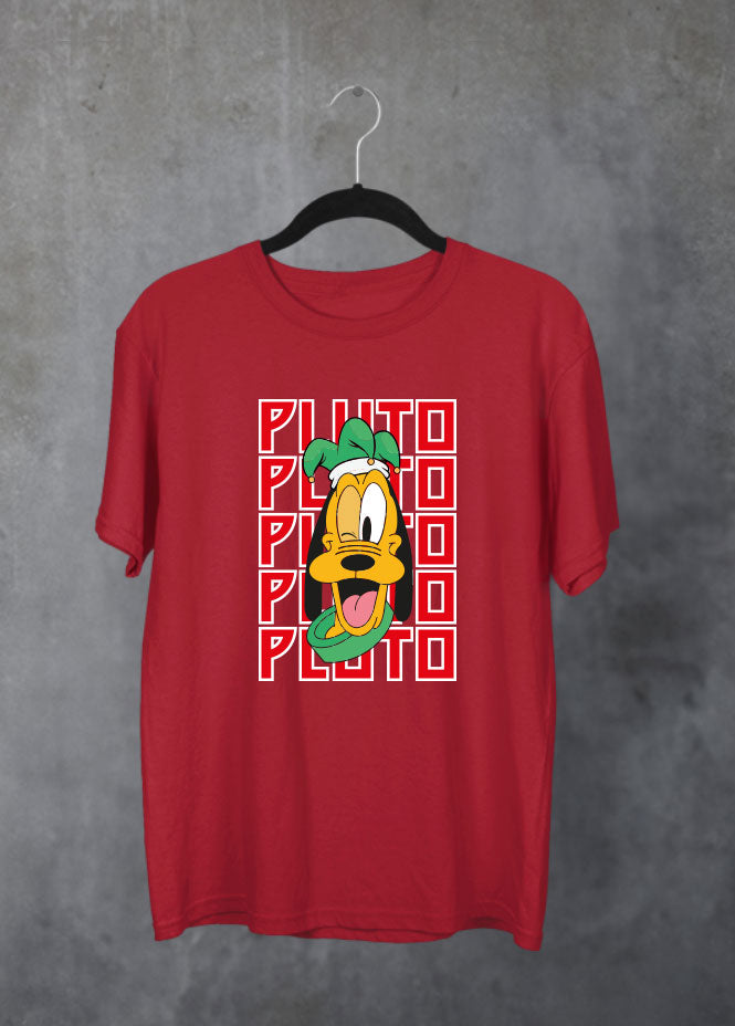 Pluto Christmas Red T-Shirt