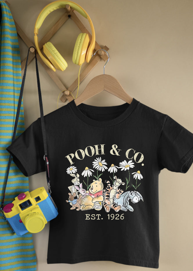 Pooh & Co Black Children's Tee