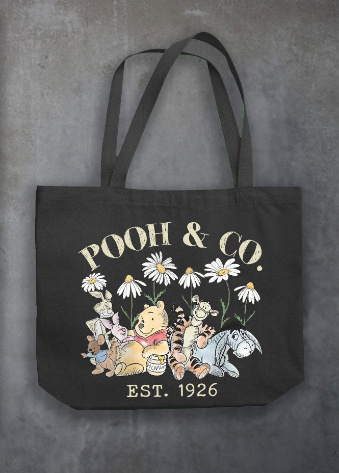 Pooh & Co Black Tote Bag