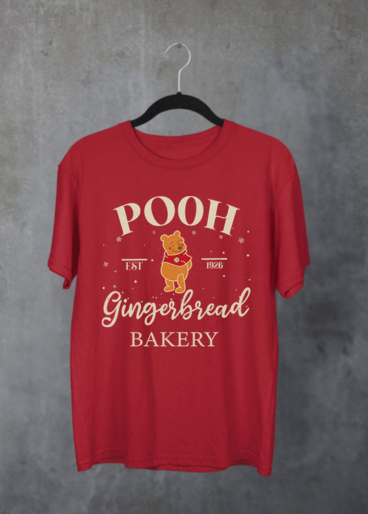 Winnie Bakery Christmas Red T-Shirt