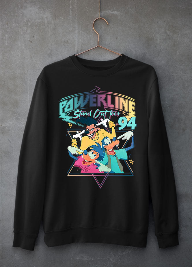 Powerline Tour Black Sweatshirt (Front & Back)