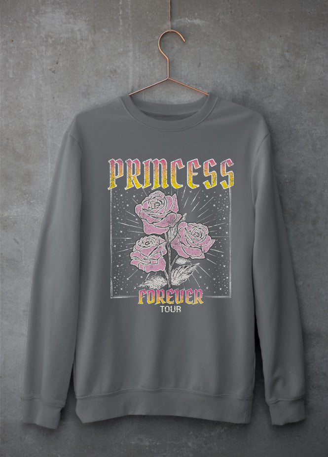 Princess Forever Tour Grey Sweatshirt (Front & Back)