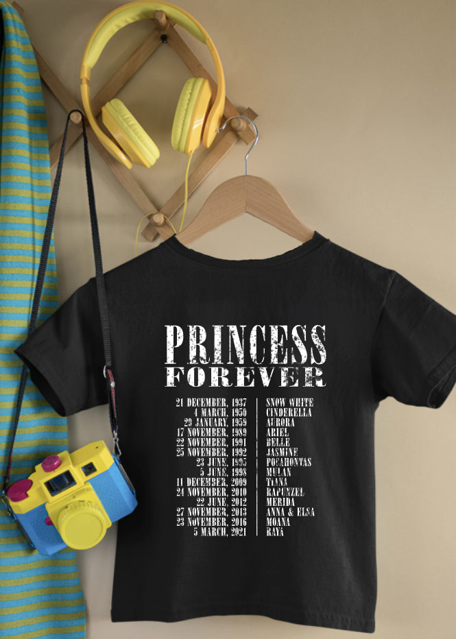 Princess Tour Children's Front & Back Black Tee