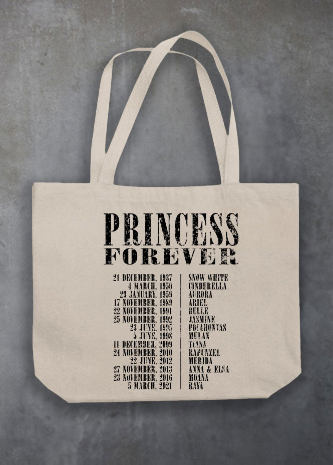 Princess Forever Natural Tote (Double Sided)