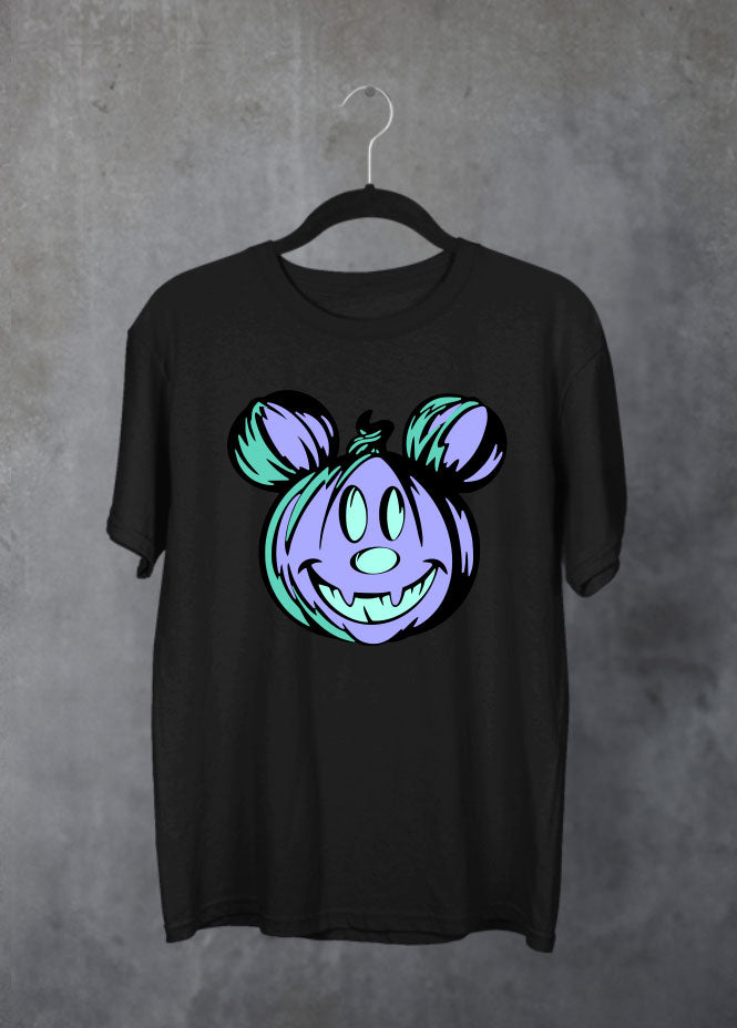 Purple Pumpkin Black T-Shirt