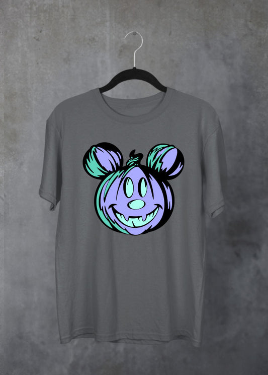 Purple Pumpkin Grey T-Shirt