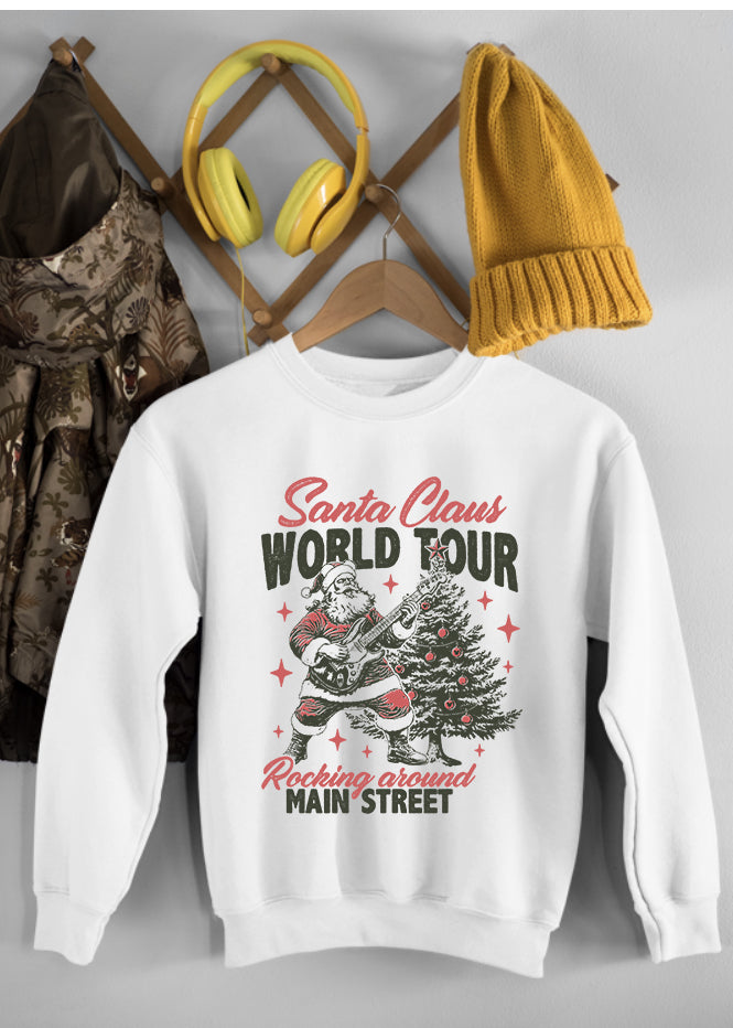 Rocking around Main Street White Children's Sweatshirt