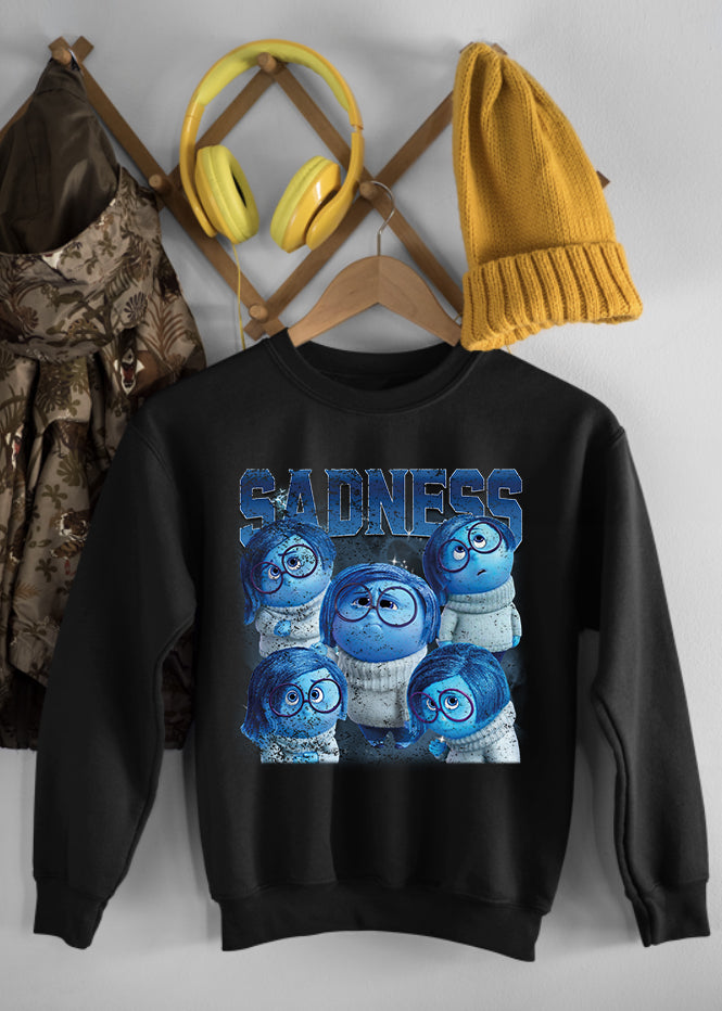 Sadness Black Children's Sweatshirt