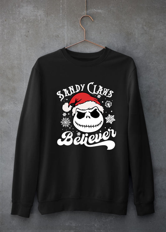 Sandy Claws Christmas Black Sweatshirt