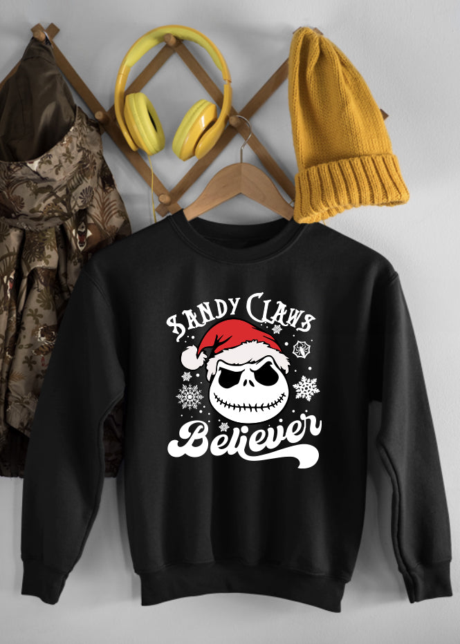 Sandy Claws Black Children's Sweatshirt