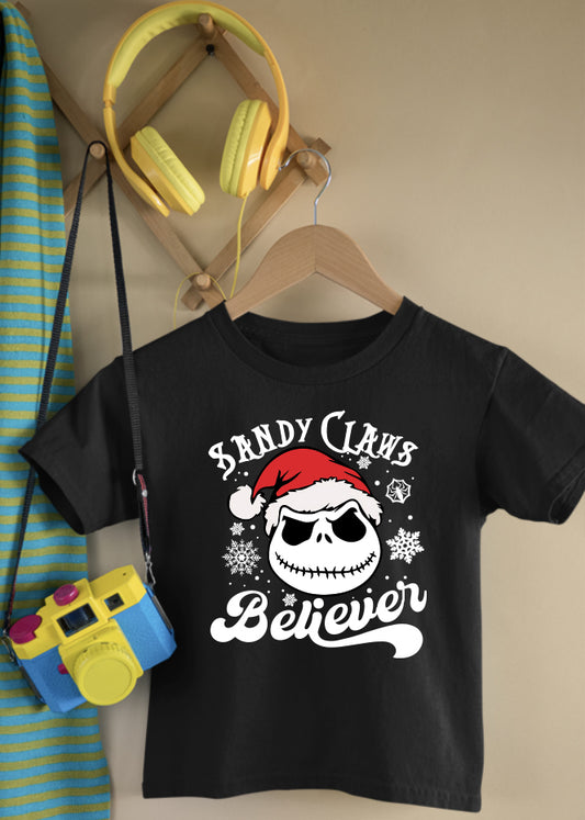 Sandy Claws Children's Black Tee