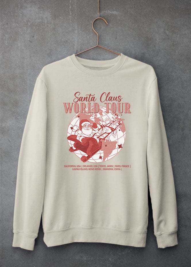 Santa World Tour Sand Sweatshirt