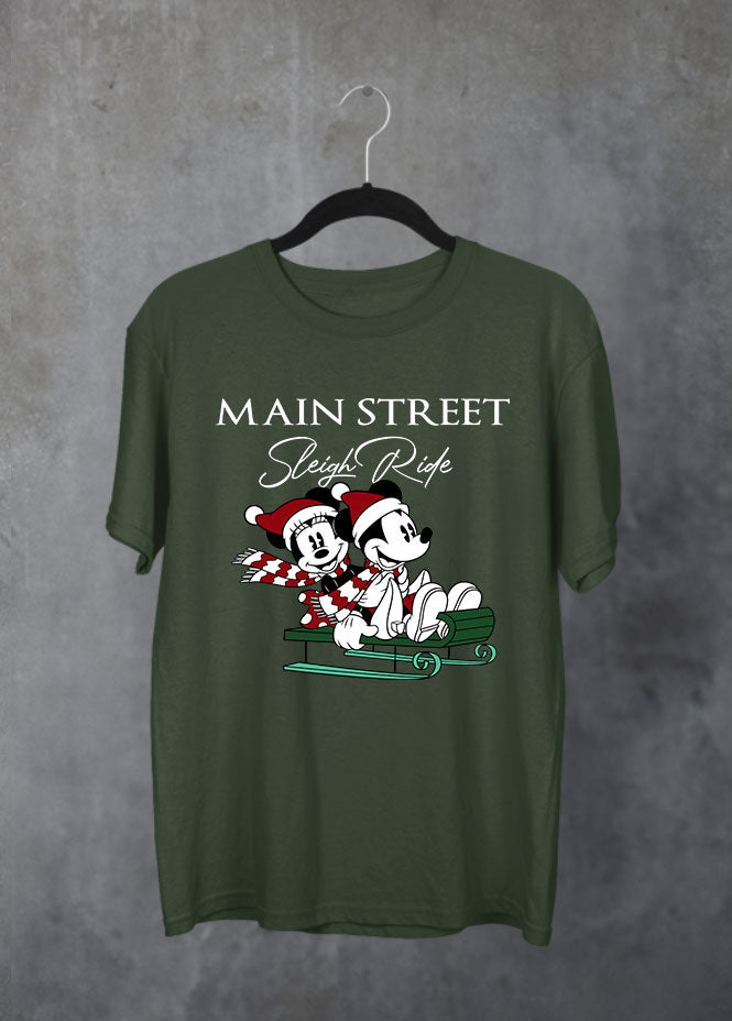 Sleigh Ride Green T-Shirt