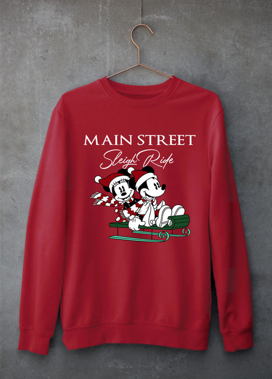 Sleigh Ride Red Sweatshirt