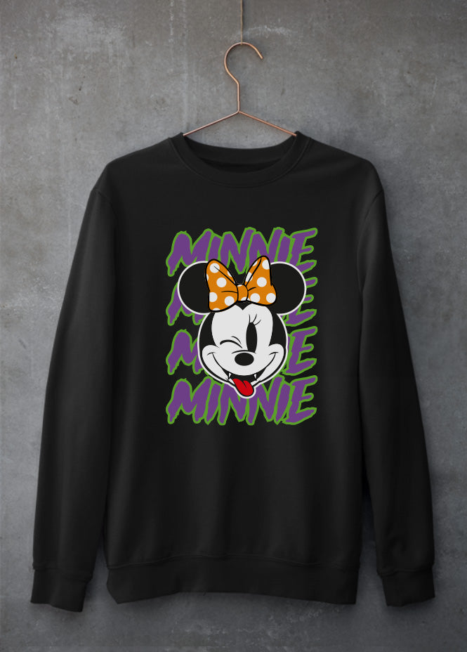 Minnie Slime Black Sweatshirt