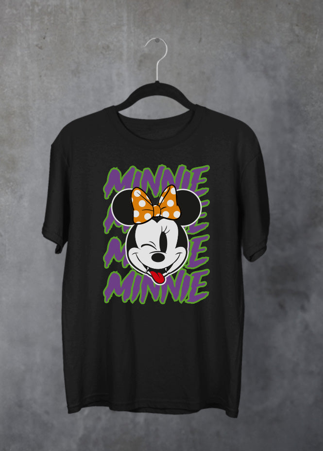 Minnie Slime Black T-Shirt