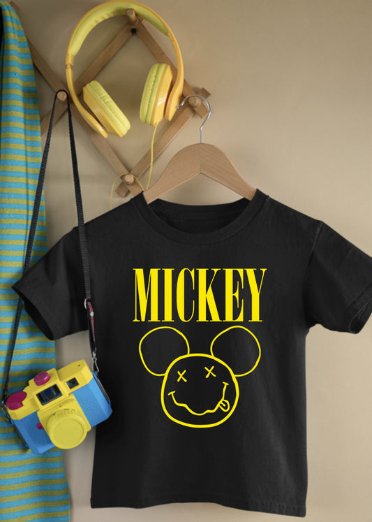 Smiley Children's Black Tee