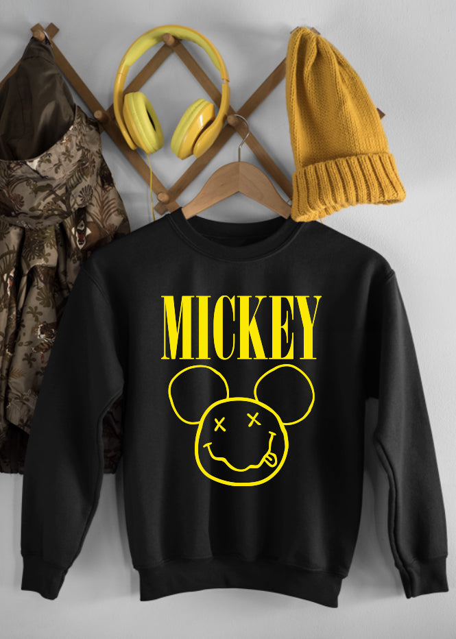 Smiley Mickey Black Children's Sweatshirt