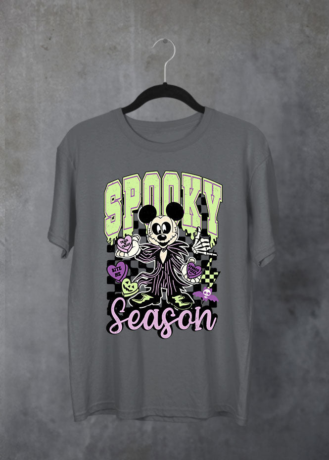 Spooky Season Grey T-Shirt