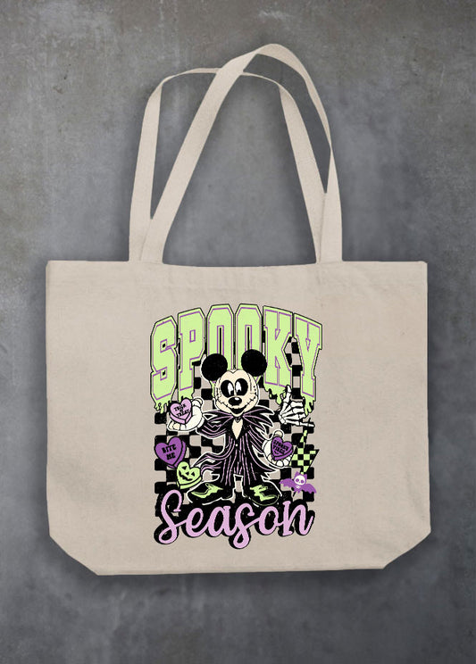 Spooky Season Natural Tote Bag