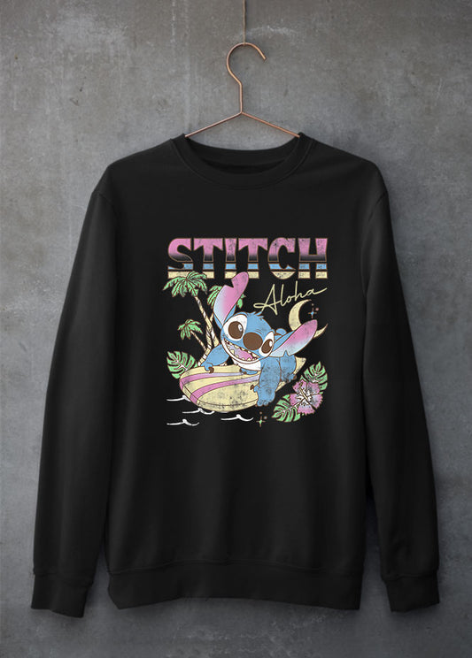 Aloha Stitch Black Sweatshirt