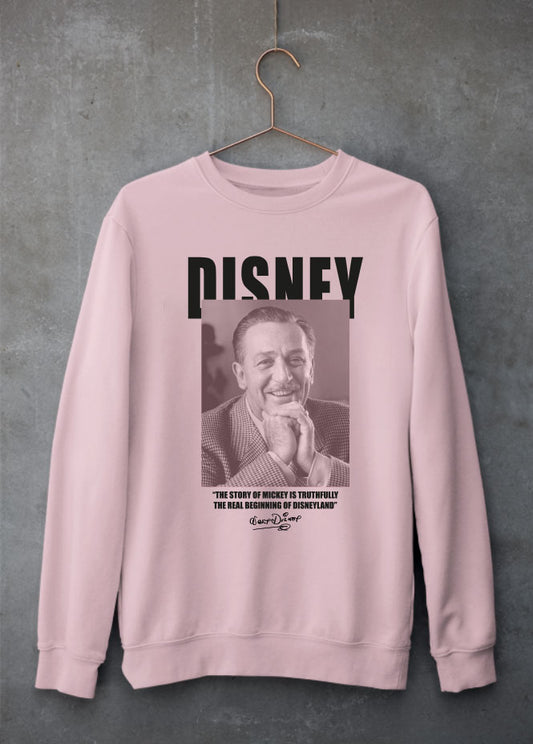 Walt's Story of Mickey Pink Sweatshirt